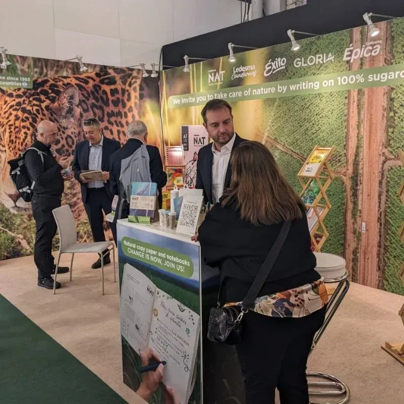 Ledesma NAT reafirma el valor del papel sustentable en la Feria Ambiente 2026